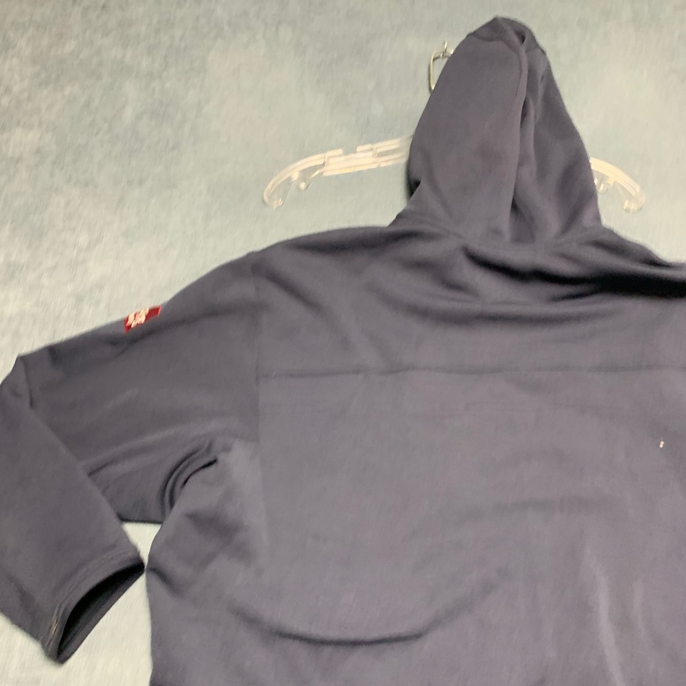 Arcteryx Kyanite Hooded Jacket Mens Navy Blue Long Sleeve Pockets Logo Full Zip - Picture 10 of 13